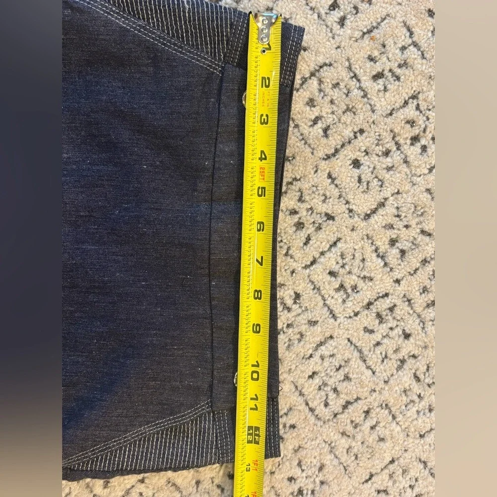 Bebe Moto-Style Denim‎ Pencil Skirt | Italian Fabric | Size 2 unique back